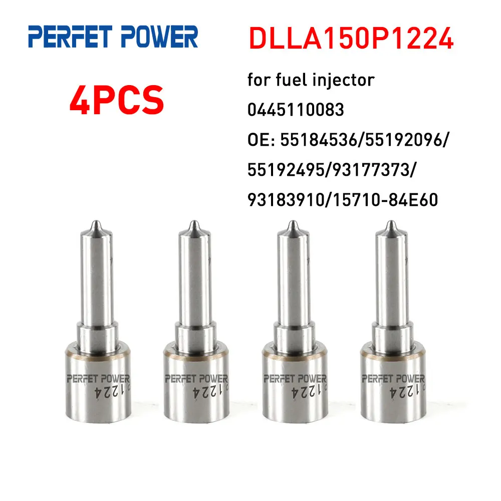 4PCS DLLA150P1224, DLLA 150P 1224 Fuel Injector Nozzle for 0445110083, 0433171774 China Made New