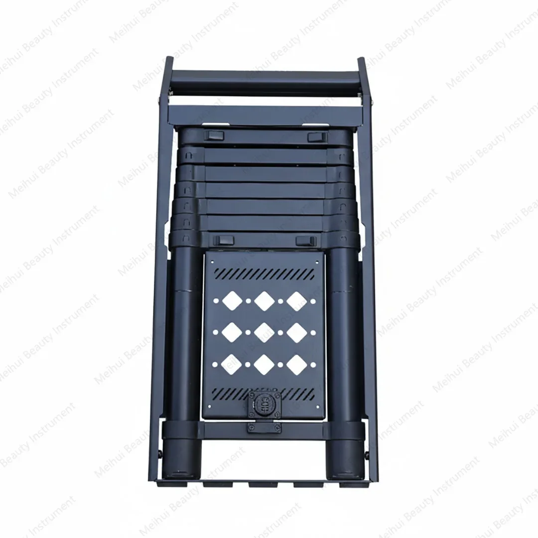 Car Bottom Telescopic Aluminum Alloy Ladder with Password Lock, Folding Ladder Roof Rack
