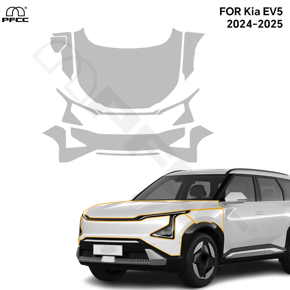 For KIA EV5 2024 2025 TPU Paint Protection Film Clear Bra Pre-cut PPF Car Body Anti-Scratch Resistant Repairable Invisible Cover