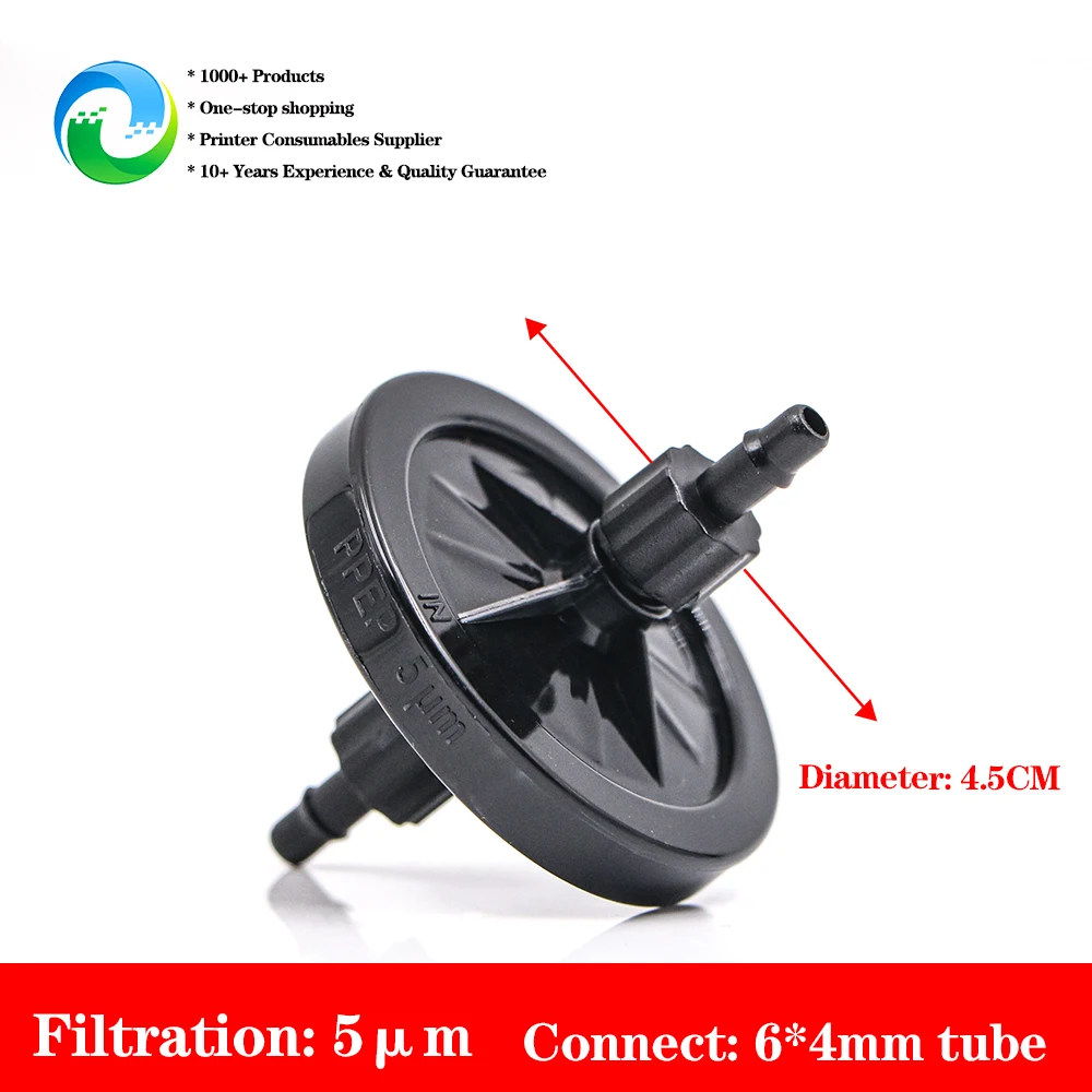 2pcs Inkjet Printer Disc Filter 5 Microns UV Ink Filter for Flora Infiniti Myjet Wit-color Eco-solvent Printer Round Filter