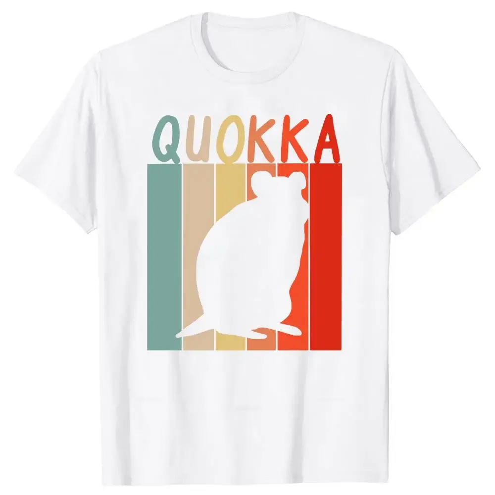 Funny Quokka Design Retro T Shirt Summer Style Graphic Cotton Streetwear Short Sleeve Australia Love Gifts T-shirt Mens Clothing