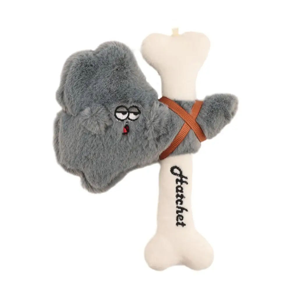 LLavero de felpa con martillo de algodón PP, martillo de dibujos animados suave y esponjoso, colgante de felpa, decoración colgante de dibujos animados, llavero de juguete de peluche