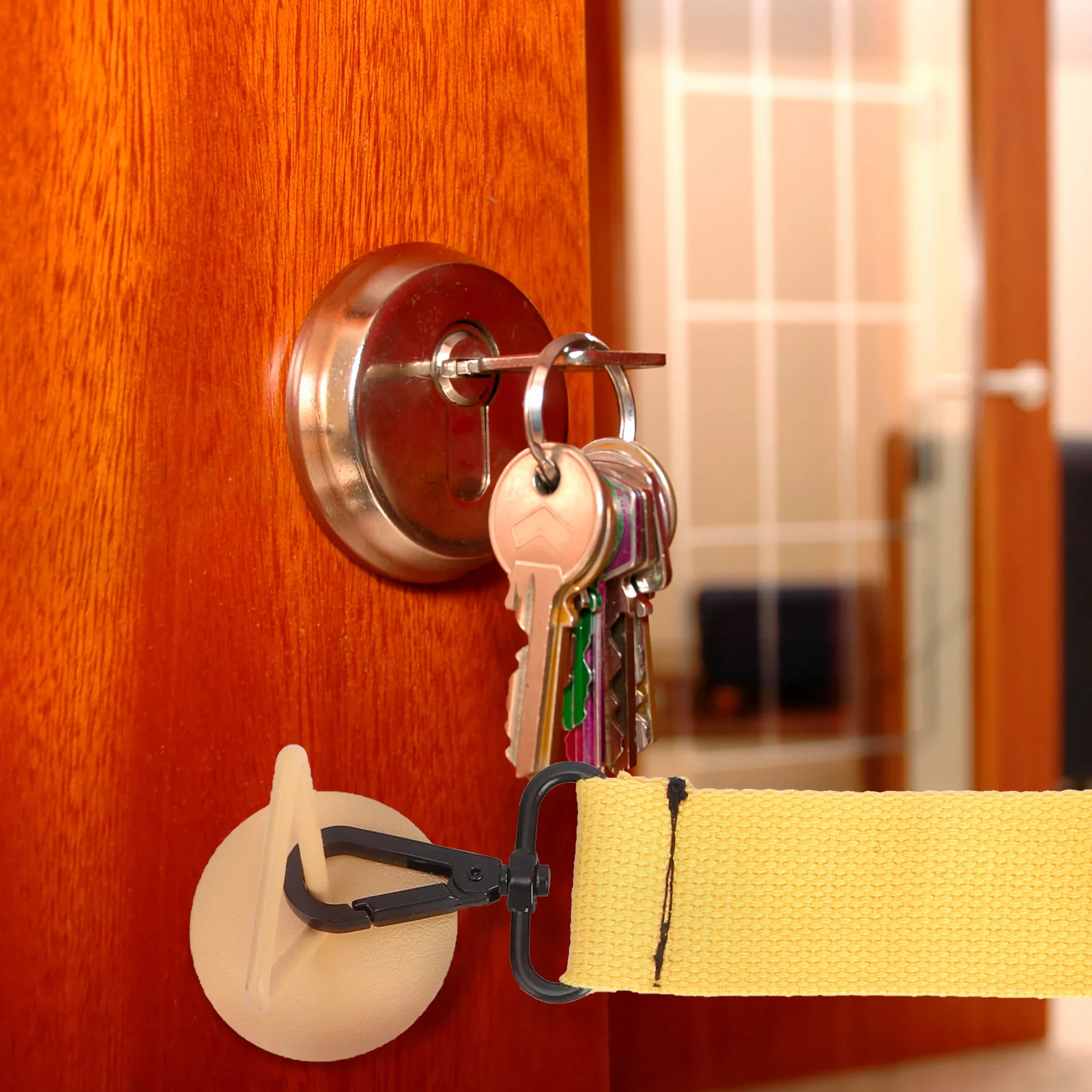 

Adjustable Pet Door Strap Simple Generous Design Easy Install Remove Prevent Closing Safety Accessory Adjustable Door Strap