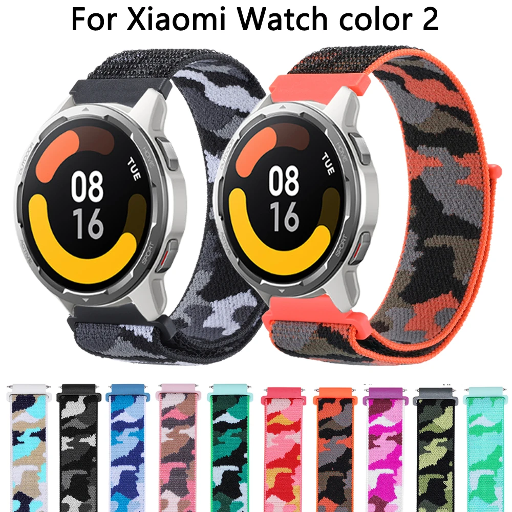 22mm Nylon Strap For Xiaomi Watch Color 2 S1 Smartwatch Band for Xiaomi Huami Amazfit GTR 47mm 2E 2 3 3pro Watchband Replacement