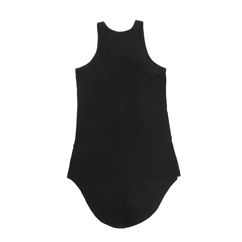 NIGO Men's Summer  Black Vest Wool Casual Vest Fashion High Street Black T-Shirt FHDX #NGTOP11165