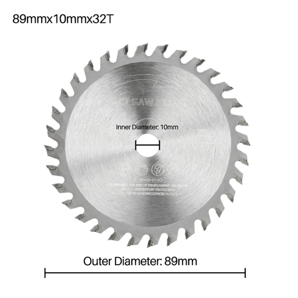 Lama per sega per legno 1 pz diametro 89/115mm lama per sega circolare multiuso TCT disco da taglio per la lavorazione del legno con punta in metallo duro