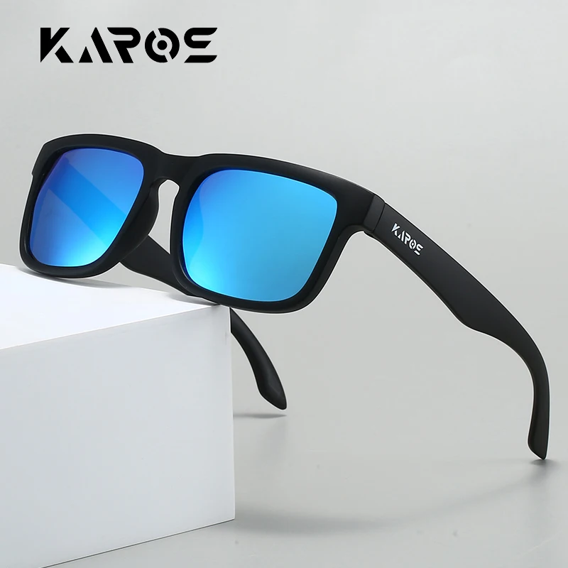 KAROS gafas de sol polarizadas hombres mujeres moda cuadrado gafas de sol de conducción protección UV deportes al aire libre gafas de pesca YZ2019