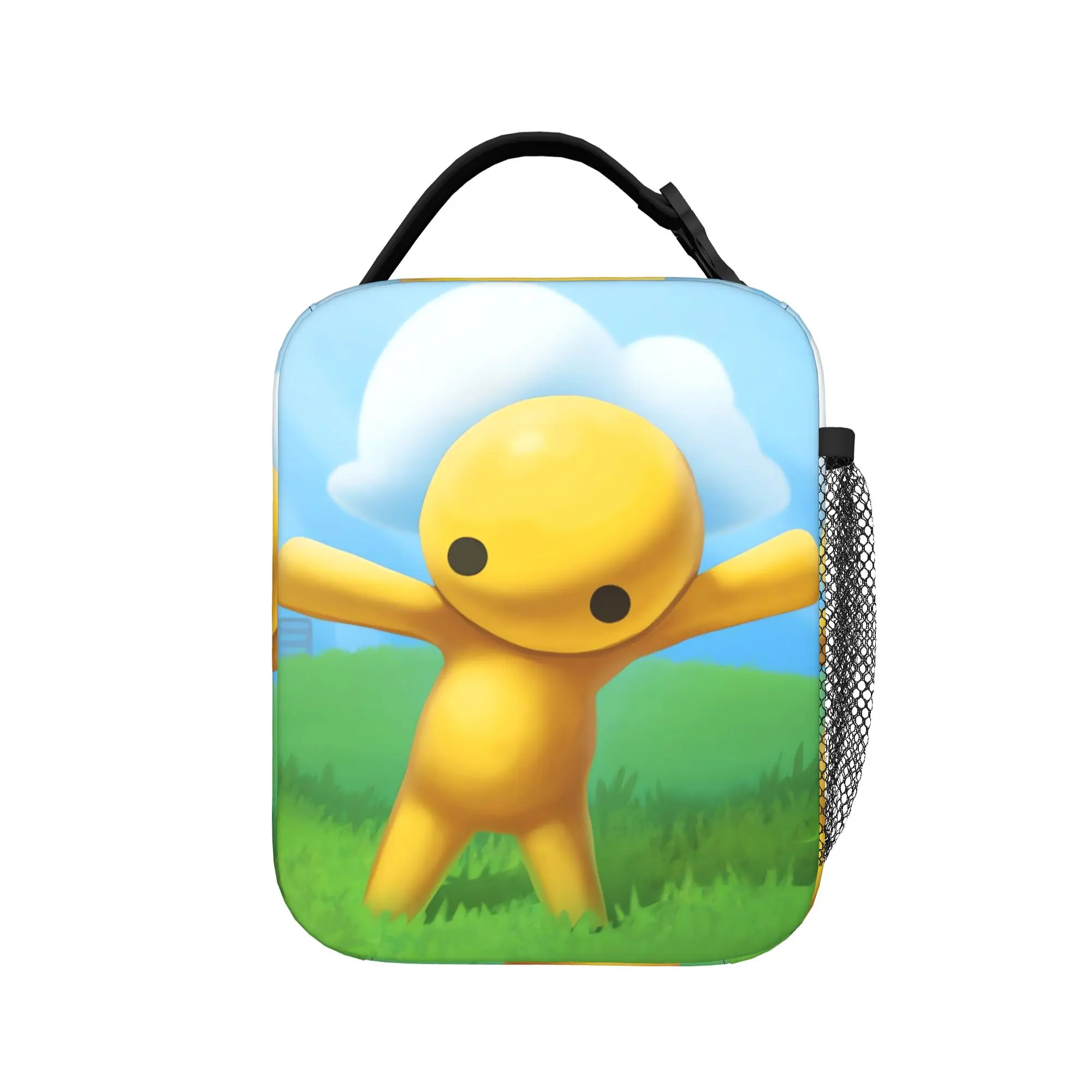 Wobblys Life Gaming Funny Lunch Bag  Picnic Lunch Box For Child Aesthetic Thermal Tote Handbags Oxford Portable Cooler Bag