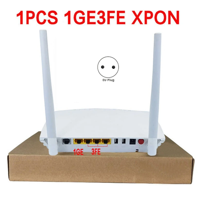 محطة شبكة بصرية Xpon gpon epon onu مع واي فاي وg و 5g ، قابس الاتحاد الأوروبي