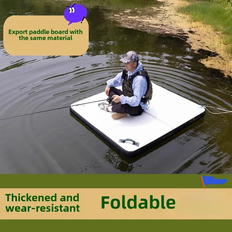 Water Fishing Floating Platform Fishing Net Inflatable Hovercraft Small Water Chicken Boat Car Mat Gymnastics Mat