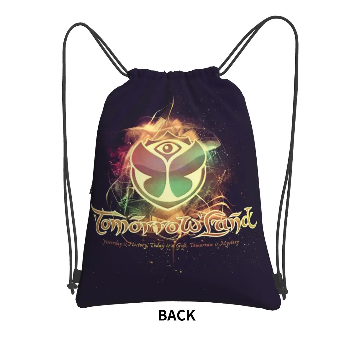 Tomorrowland Belgian Electronic Dance Music Festival Backpacks Fashion Drawstring Bags Sports Bag Book Bags for Man Woman