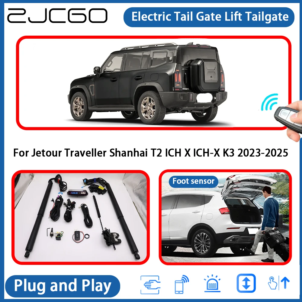 

for Jetour Traveller Shanhai T2 ICH X ICH-X K3 2023-2025 Automatic Powered Tailgate Power Liftgate Electric Tail Gate Lift