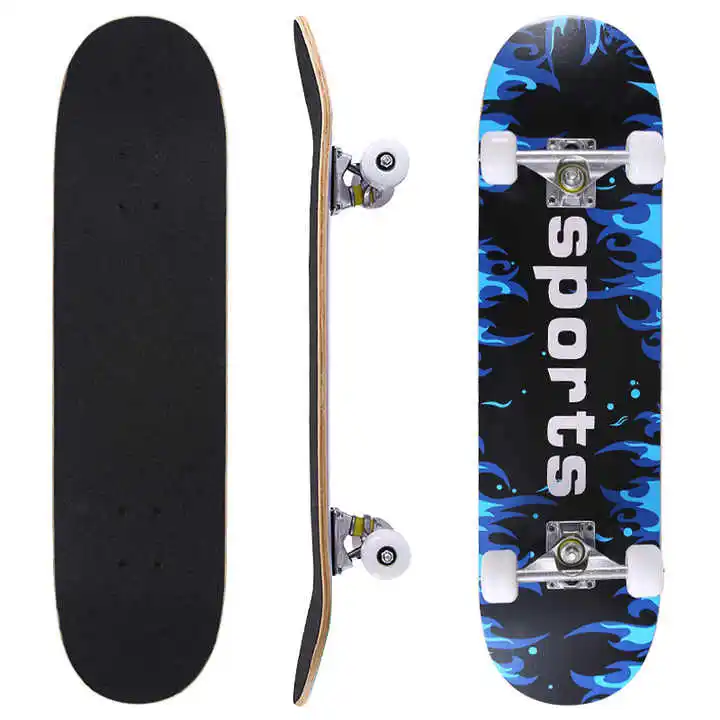Custom Long Board Aluminum Alloy Maple Skateboard Deck 4 Wheel Adult Skate Board Wholesale