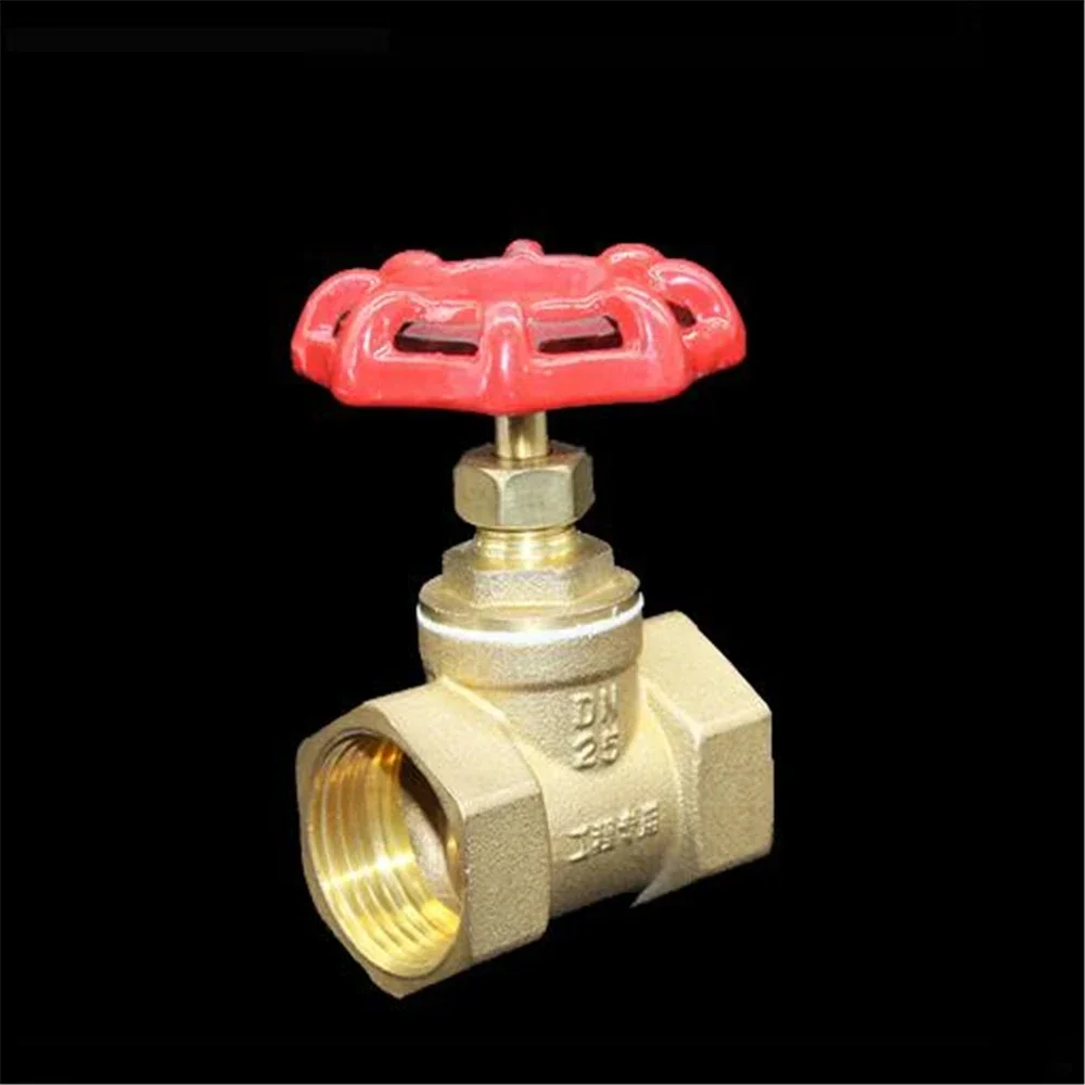 1pcs for Thick Full Copper Gate Valve 4 Points Pure Copper Water Valve Globe Valve Double Inner Wire Copper Gate Brass