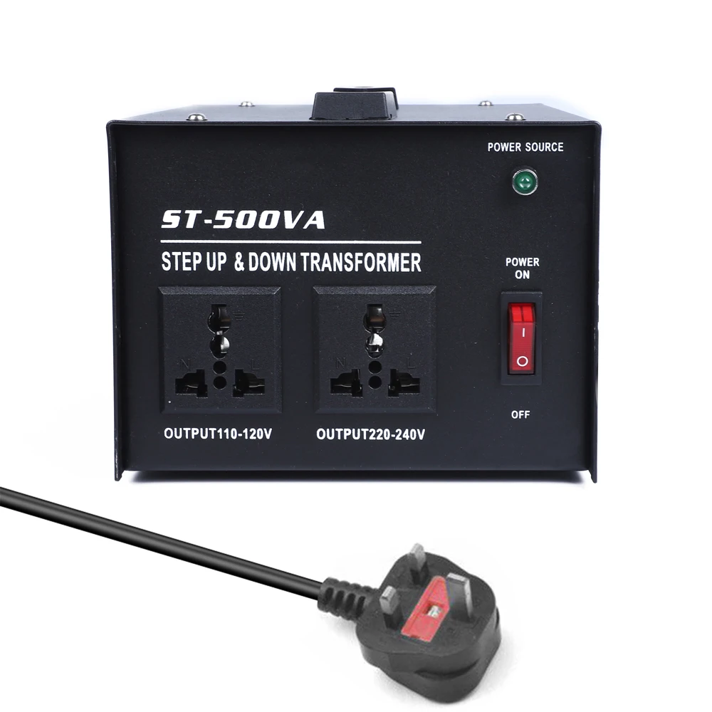 

Интеллектуальный эффективный повышающий силовой трансформатор 500 Вт, преобразователь напряжения для бытовых электроприборов для домашнего использования
