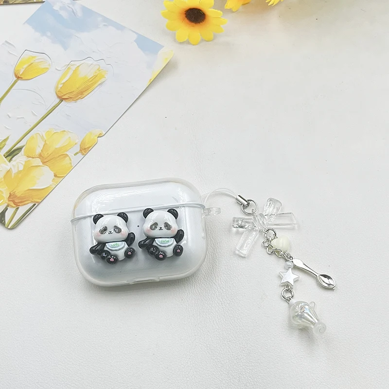Cute Panda case For Sony WF-C710N /WF-C700N /  WF-C510/ WF-C500 Case Silicone earphone Cover For Sony C510 - view 4