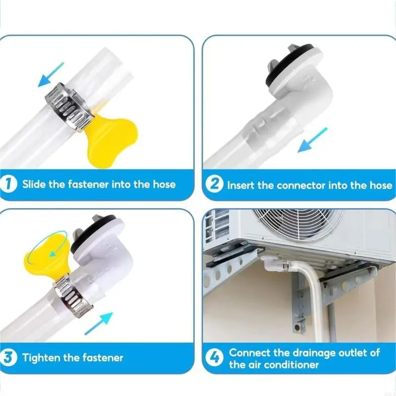 M6CB كفاءة مكيف هواء تصريف أنبوب المنزل أجهزة الجهاز جزء البلاستيك أنبوب تصريف