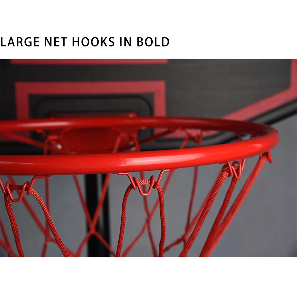 نوعية جيدة اليد البلاستيك داخلي في الهواء الطلق المحمولة للأطفال قابل للتعديل ارتفاع كرة السلة هوب