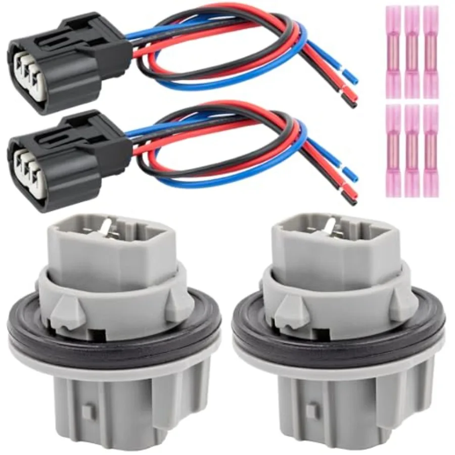 

【Spot goods】2 Set Turn Signal Light Socket and Wire Harness Fit for Honda Civic CR-V Crosstour Odyssey for Acura RDX TL TSX Tai
