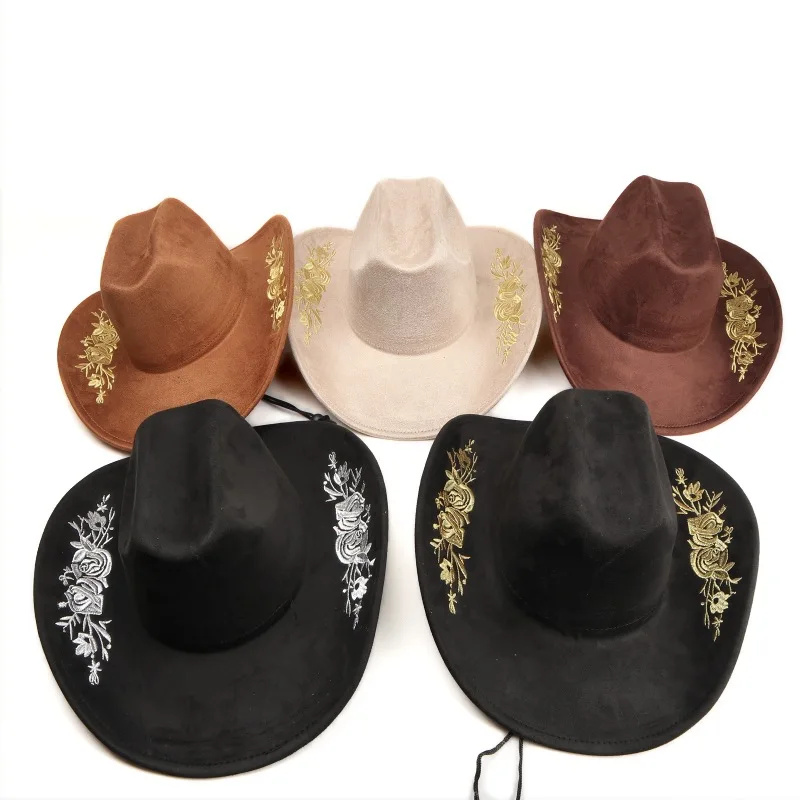 Cross-Border Hot Wide Brim Jazz Fedora Hat - European American Style, Snake Pattern Western Cowboy Hat for Men Women Outdoor