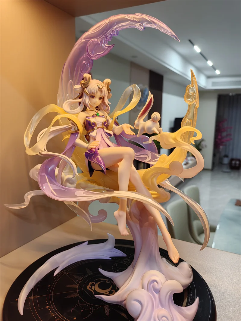 New Honor Of Kings Action Figurals Chang E Game Character Sculpture Anime Figurine Statue Cartoon Children Cute Toy Xmas Gift