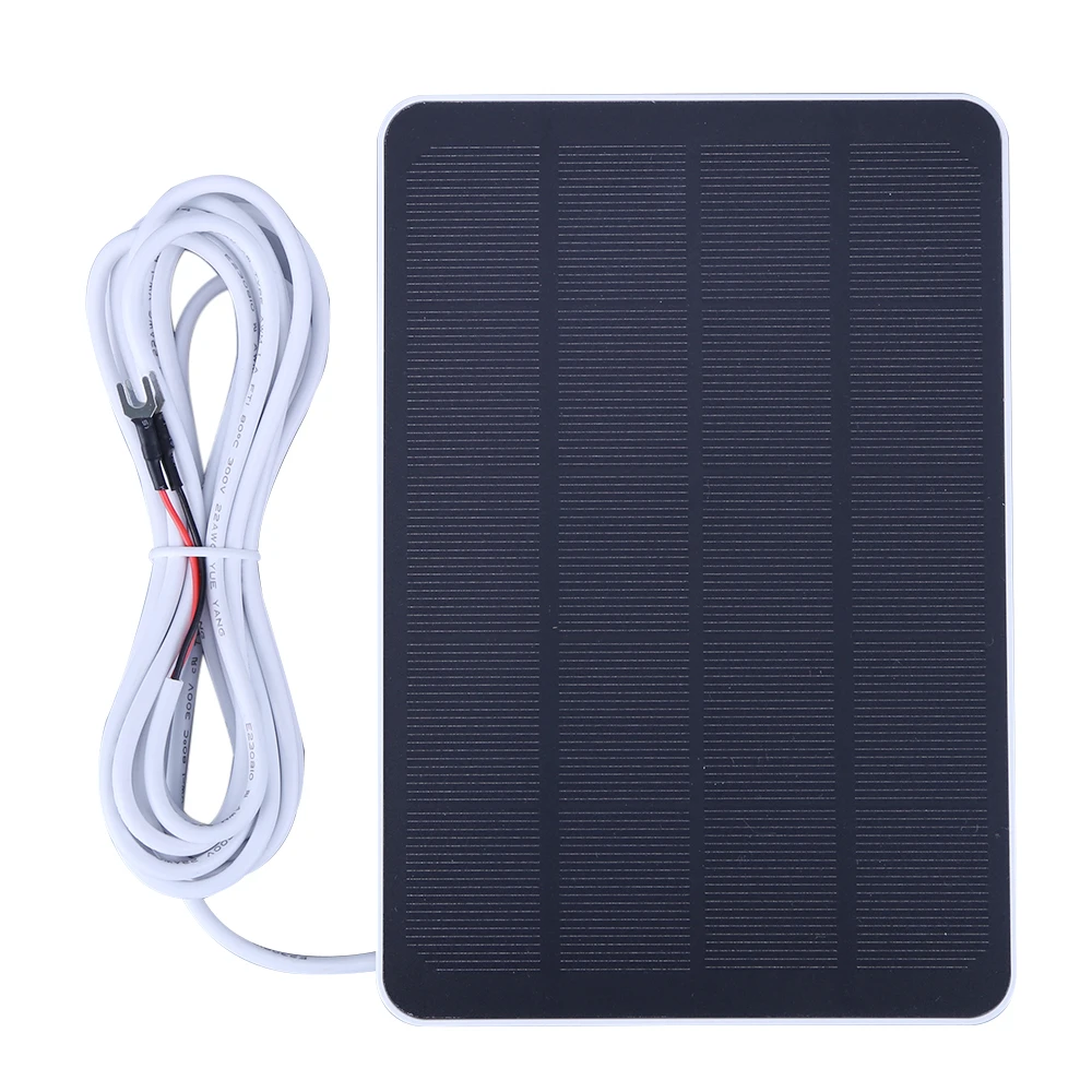 4W 5V Solar Charger Waterproof Solar Power Panel 360° Adjustable Bracket with 9.8FT Charging Cable for Ring Video Doorbell 4