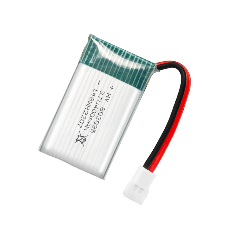 3,7 В 400 мАч 802035 Lipo аккумулятор для X4 H107 H31 KY101 E33C E33 U816A V252 H6C RC Drone запасная часть 3,7 В перезаряжаемая батарея