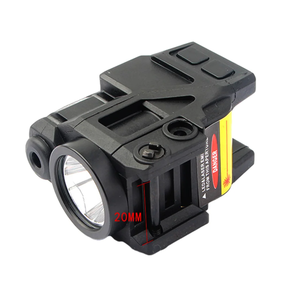 Red/Green Dot Laser Sight With LED Flashlight Dimmable For 20mm Picatinny Rail Ambidextrous On/Off Button Smart Sensor