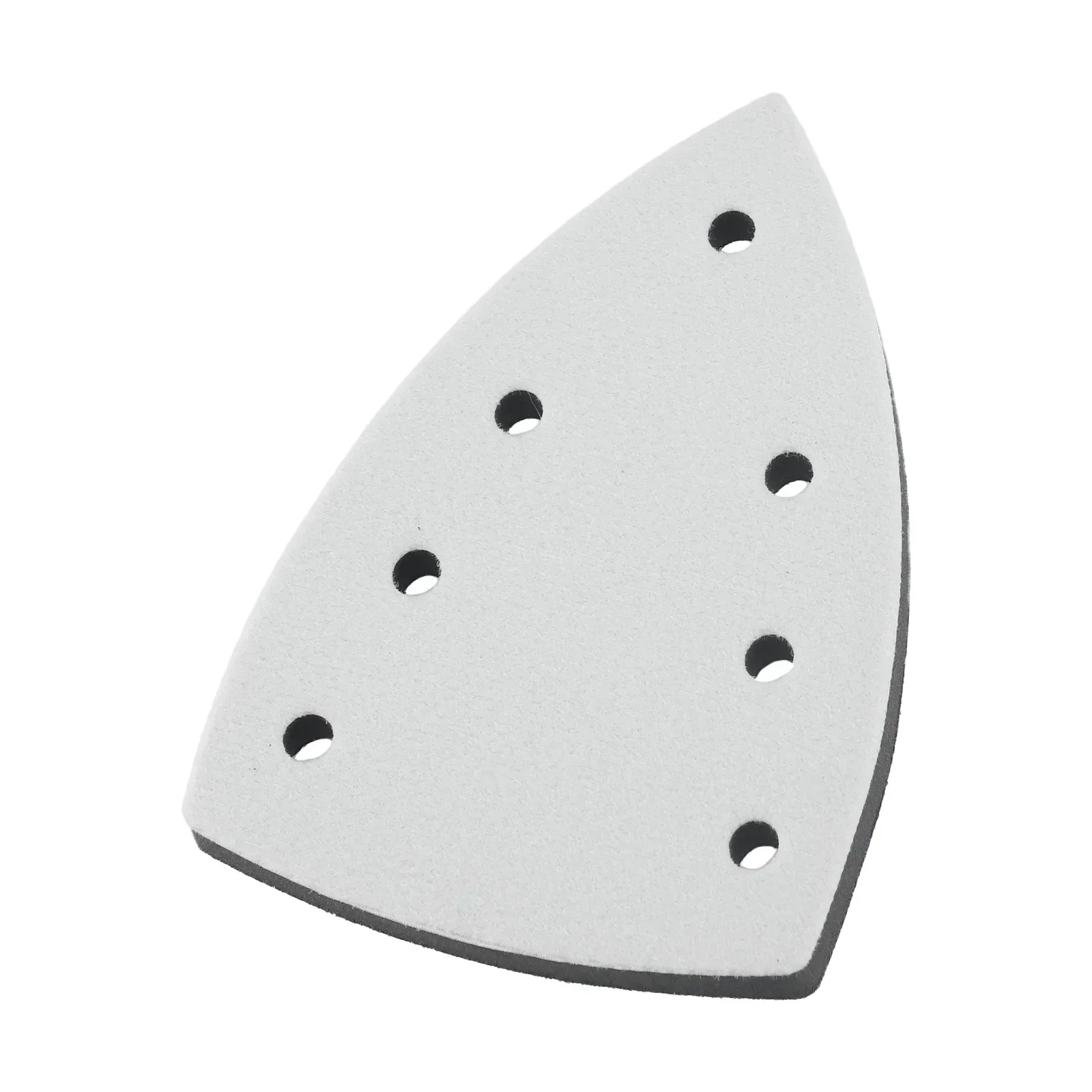 Almohadilla de lijado triangular con gancho y bucle, almohadilla de respaldo de papel de lija de 7 agujeros para lijadora Triangular, herramientas abrasivas de pulido, 2 uds.