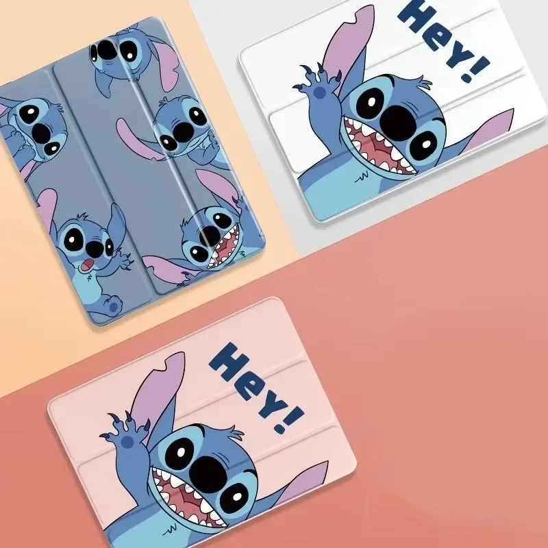 Stitch Case Voor Samsung Galaxy Tab S6 Lite 10.4in A8 X200 10.5in Leuke Cartoon Stand Case voor Tab S8 S9 FE Plus 12.4inch Case