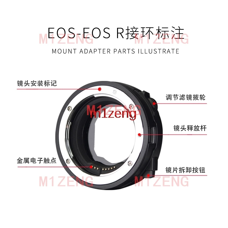 EF-EOSR adaptador de filtro cpl de enfoque automático para lente canon eos a cámara canon RF mount R3 R5 R5C R6II R5II R7 R8 RP R10 R50