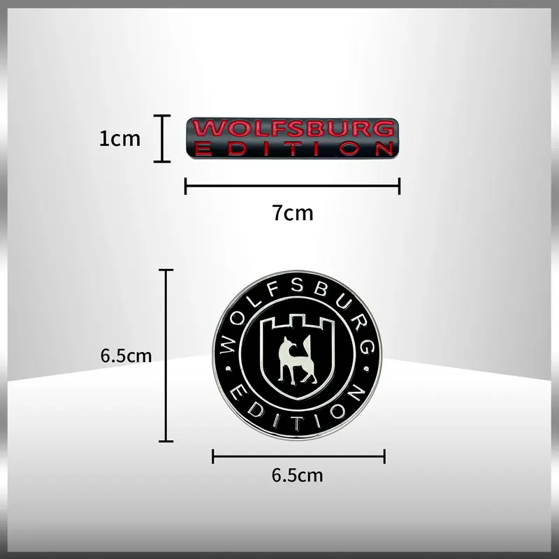 Car Accessories WOLFSBURG EDITION Logo Emblem Side Rear Trunk Badge Metal Decals Decoration Car Styling