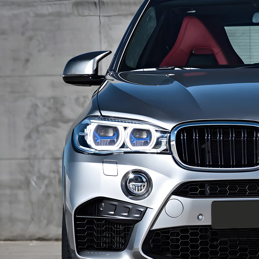 

Для BMW X5 28i 35i 50i F15 2014-2018 светодиодные автомобильные передние лампы в сборе, обновленный лазерный стиль, линза проектора, автомобильные аксессуары для инструментов
