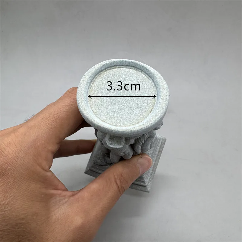 Fan Yong Four Roman Column European Baroque Candlestick Silicone Mold Making Gypsum Resin Concrete Desktop Decoration view 5