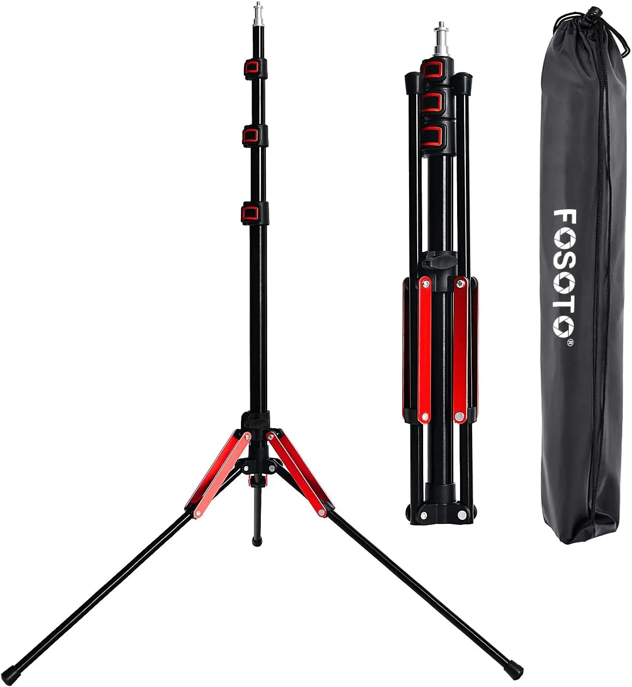 

Photography 75" Light Stand Super Lightweight Aluminum Alloy Tripod Light Stand Reverse Legs for Ring Lights Relfectors