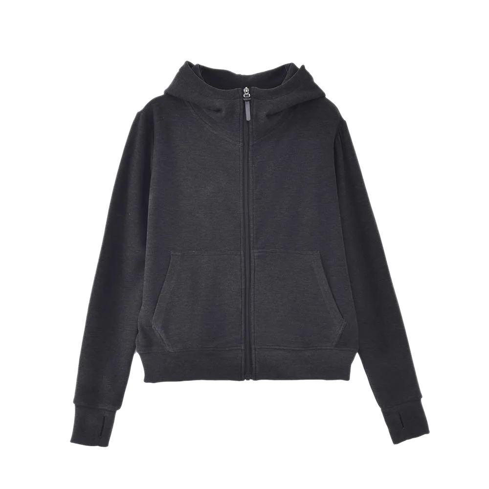 2025 여성용 신상 실크 울 후드 지퍼 후디 여성용 루즈핏 긴팔 코트 가을 겨울 따뜻한 캐주얼 탑 벨벳 포함