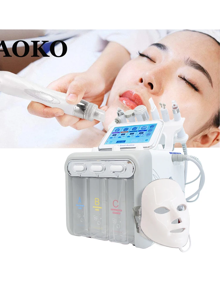 Professionl Hydro RF Bio-lifting Facial Scrub Oxygen Cleansing Lifting Microdermabrasion Beauty Machine SPA Salon device