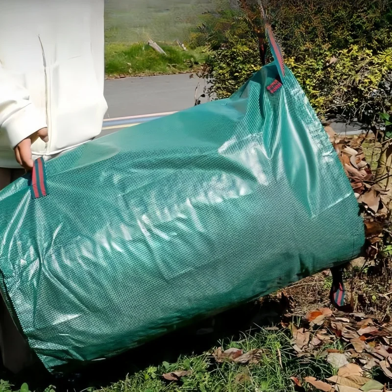 Heavy Duty pp zwart-groene Garedn Bag voor tuinbladeren collectie67*76cm