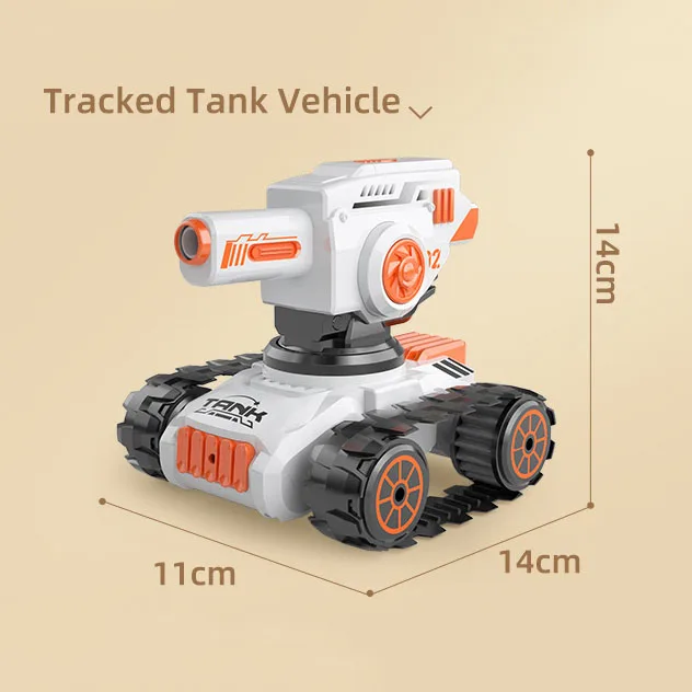 Mini Afstandsbediening Tank Gebaar Controle Multifunctionele Gevechtstank Auto Crawler Waterbom Tank