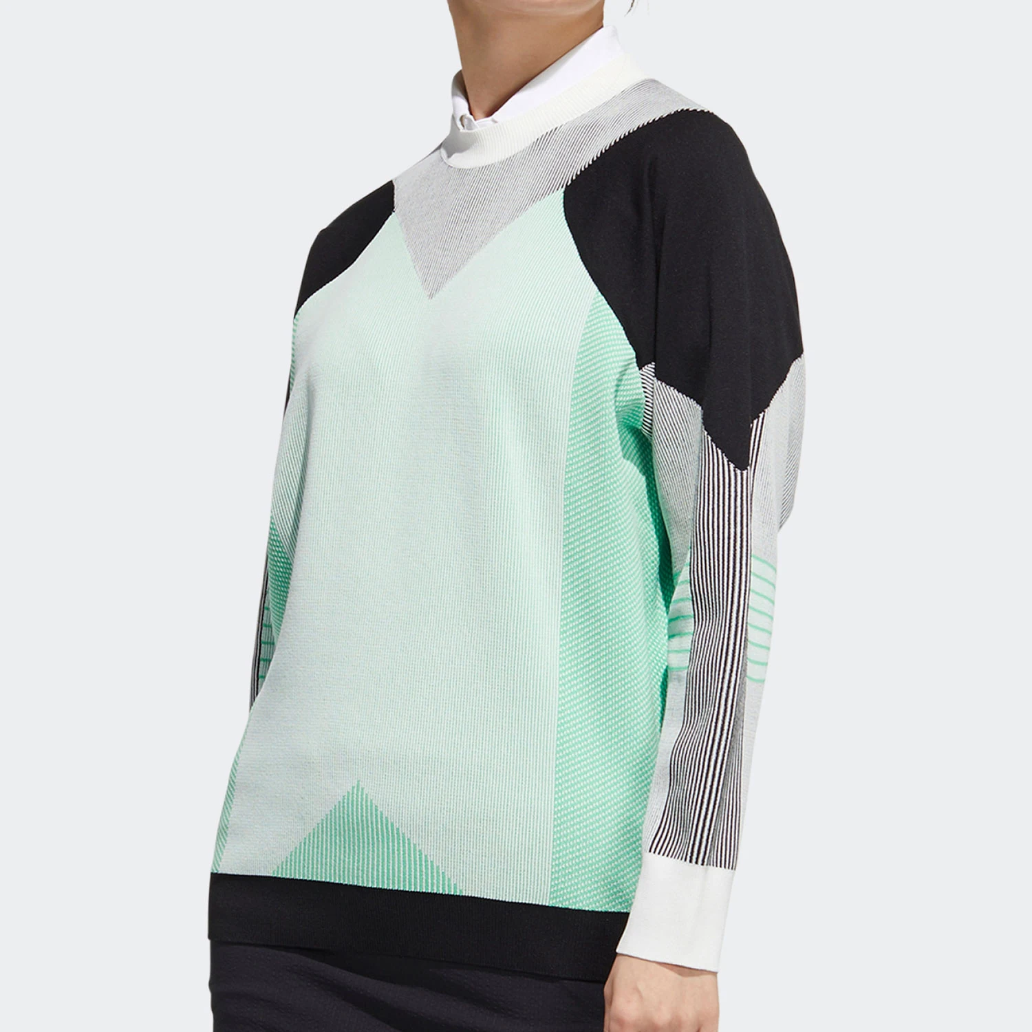 Adidas genuine Women's Loose Fit Fashion Knit Sweater Pullover GV3550