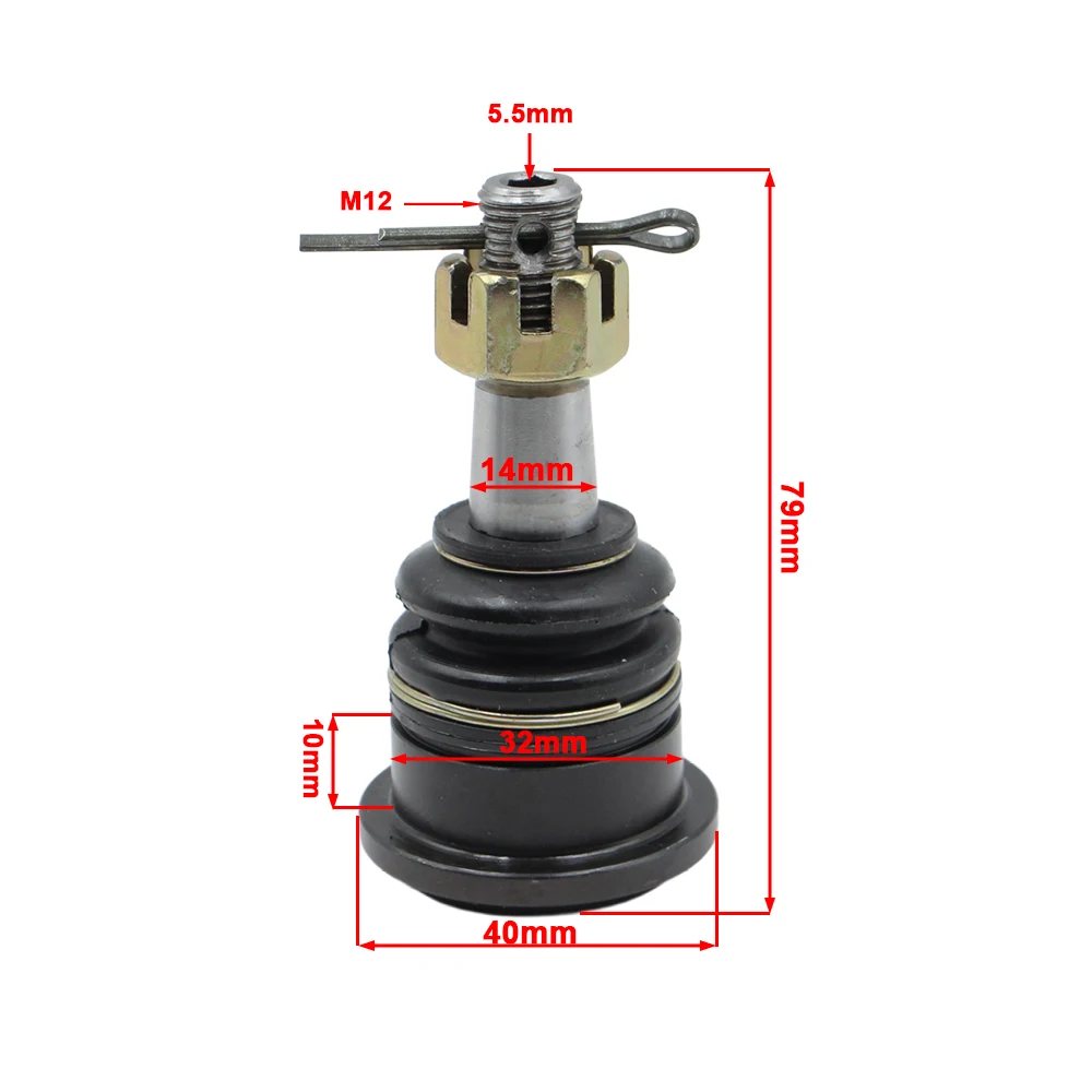 1Pcs High quality M12 Ball joint 32x10mm Kit Fit For 110cc 125cc 150cc 200cc 250CC ATV UTV Buggy Quad Bike Accessories