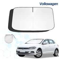 For Volkswagen VW Polo 2011-2018 6R 6C Windshield Sun Shade Sunshade Sun Visor Protector Foldable Blocks UV Rays Keep Car Cooler