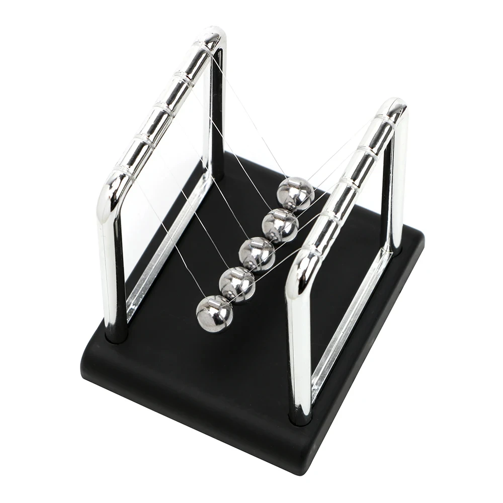 Newton's Cradle Desk Table Decor Metal Pendulum Ball Steel Balance Ball Newton Ball Physics Science Pendulum image 3