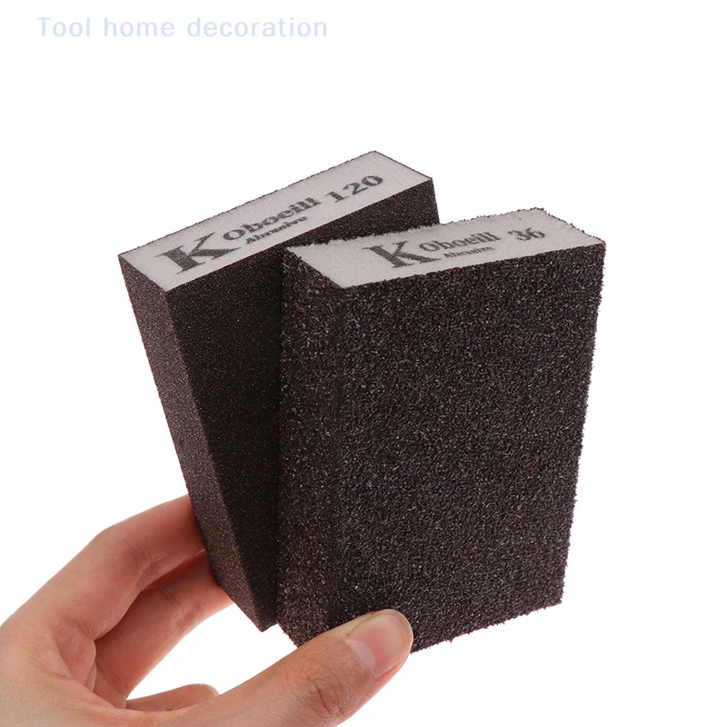 6Pcs/set Washable Wall Grinding Descaling Clean Sand Wood Metal Derusting 36-220# Sanding Sponges Polishing Blocks Brush Brick