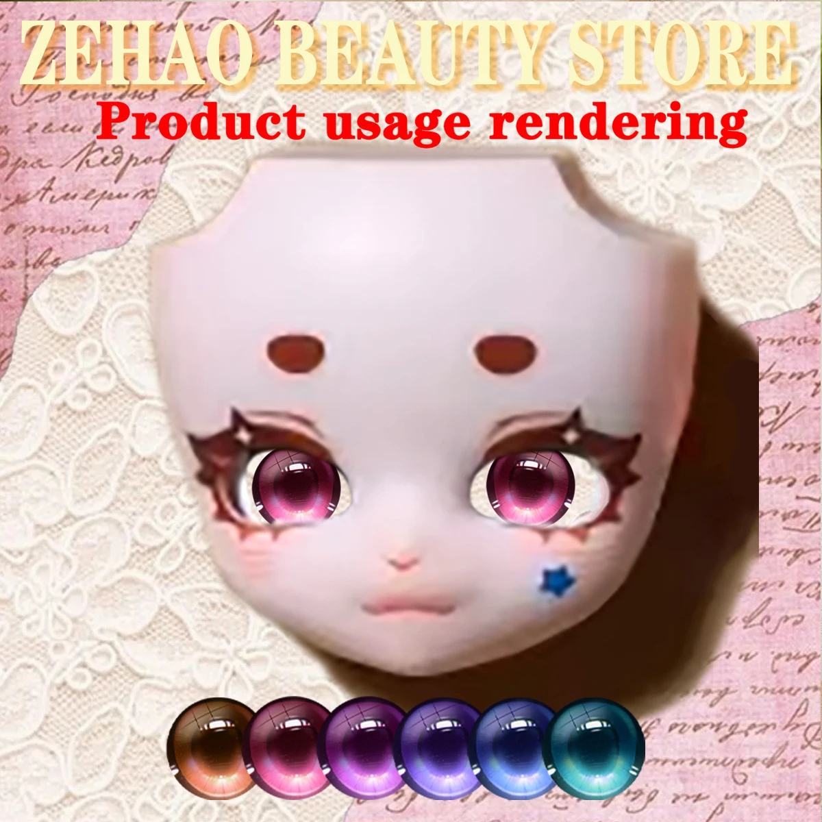 Prism Aurora Iris Eye 12Pcs Eye Select Size 10MM-40MM Glass Cabochon  Eye DIY Blyth Doll Accessories JD030