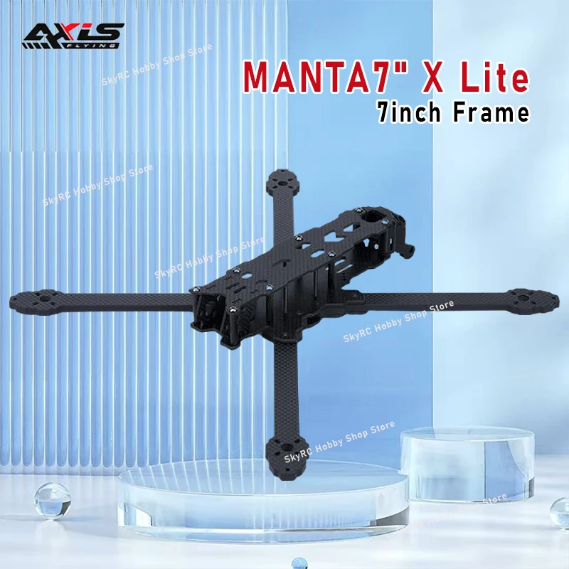 

Комплект рамы Axisflying MANTA7" Lite 7 дюймов True X Frame Kit, колесная база 340 мм, карбон T700, для 7-дюймовых пропеллеров, запчасти для RC FPV