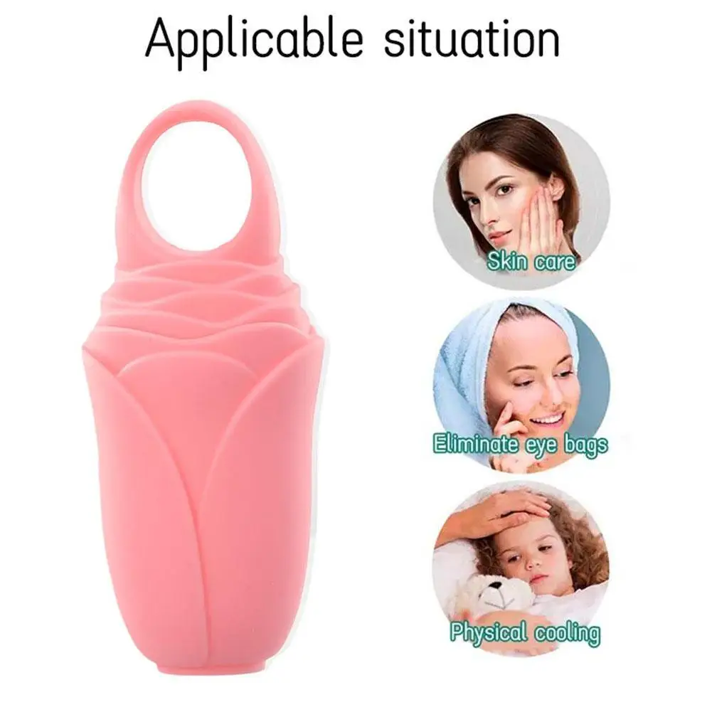 Silicone Ice Facial Roller cura della pelle bellezza sollevamento massaggiatore strumenti cura del contorno della pelle vassoi di ghiaccio Cube Face Tool Balls Ice