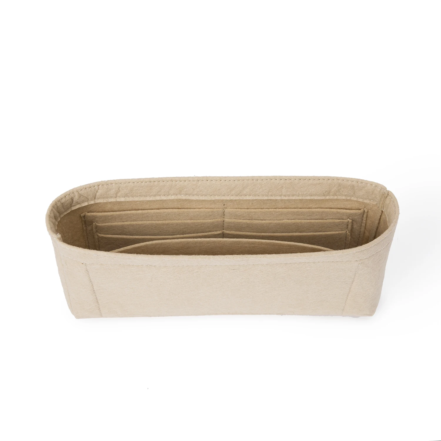 Insert Organizer Fit For GUCI Flap Waist Bag GG Coated Canvas and Leather , Felt Inner Pouch Liner With Card Holder Phone Pocket