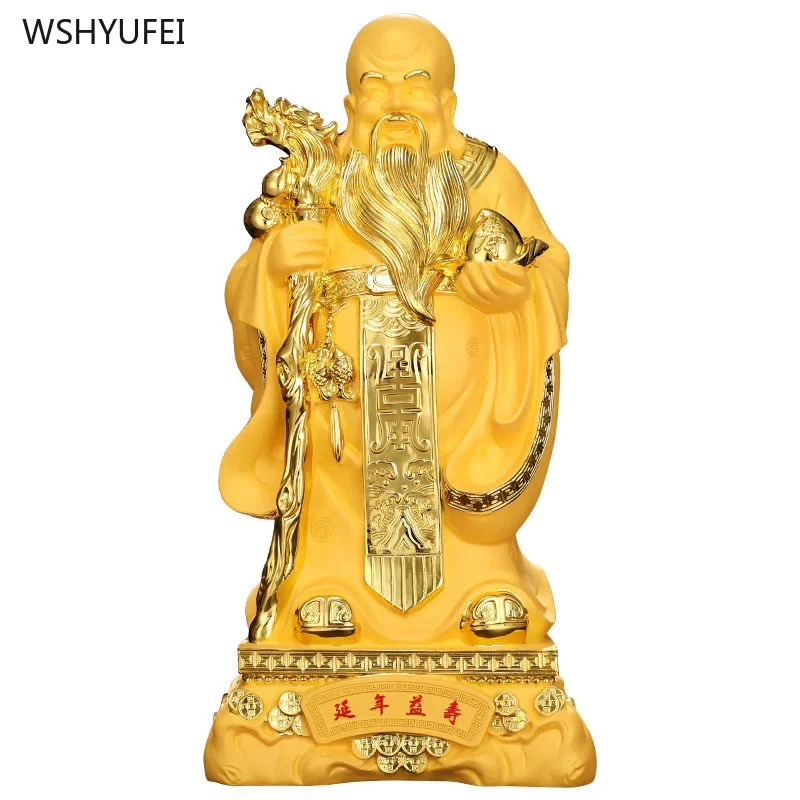 1 pc 17*13*38cm Resin birthday ornaments Birthday greetings and gifts living room Desktop decoration Crafts blessing  sculpture