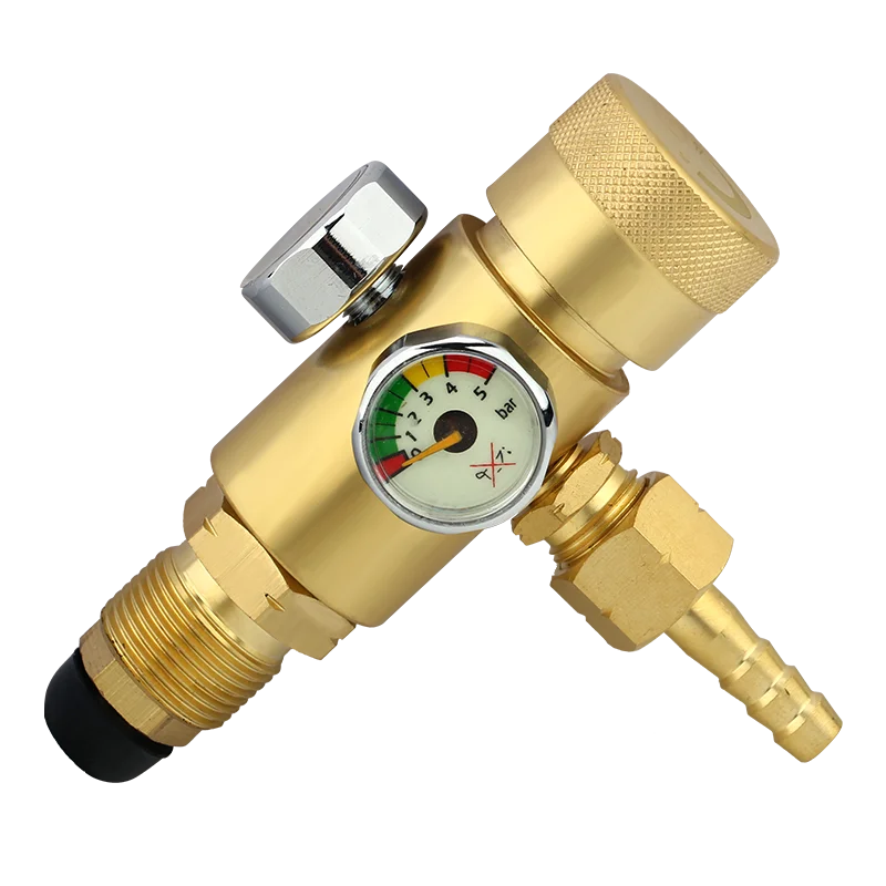 All-copper anti-fall oxygen pressure reducing gauge propane pressure reducing valve pressure gauge double head energy-saving